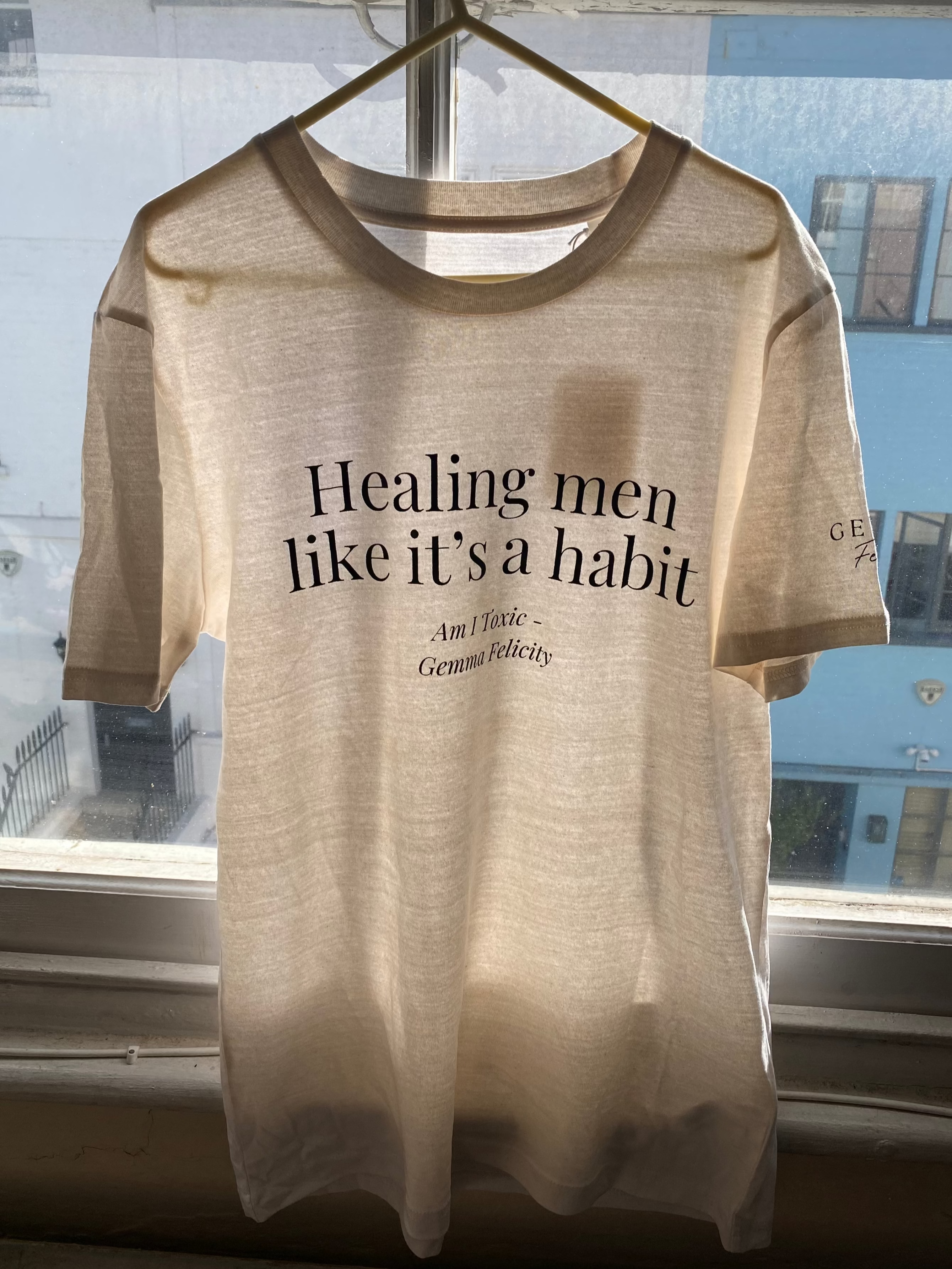 'HEALING MEN LIKE IT'S A HABIT' T-SHIRT
