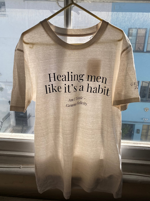 'HEALING MEN LIKE IT'S A HABIT' T-SHIRT